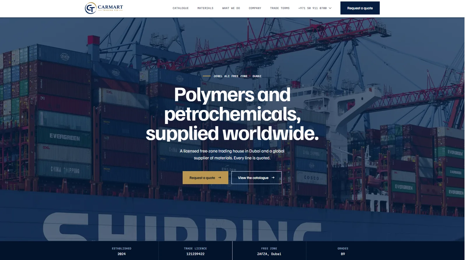 Carmart FZE: a website built by LokalHost